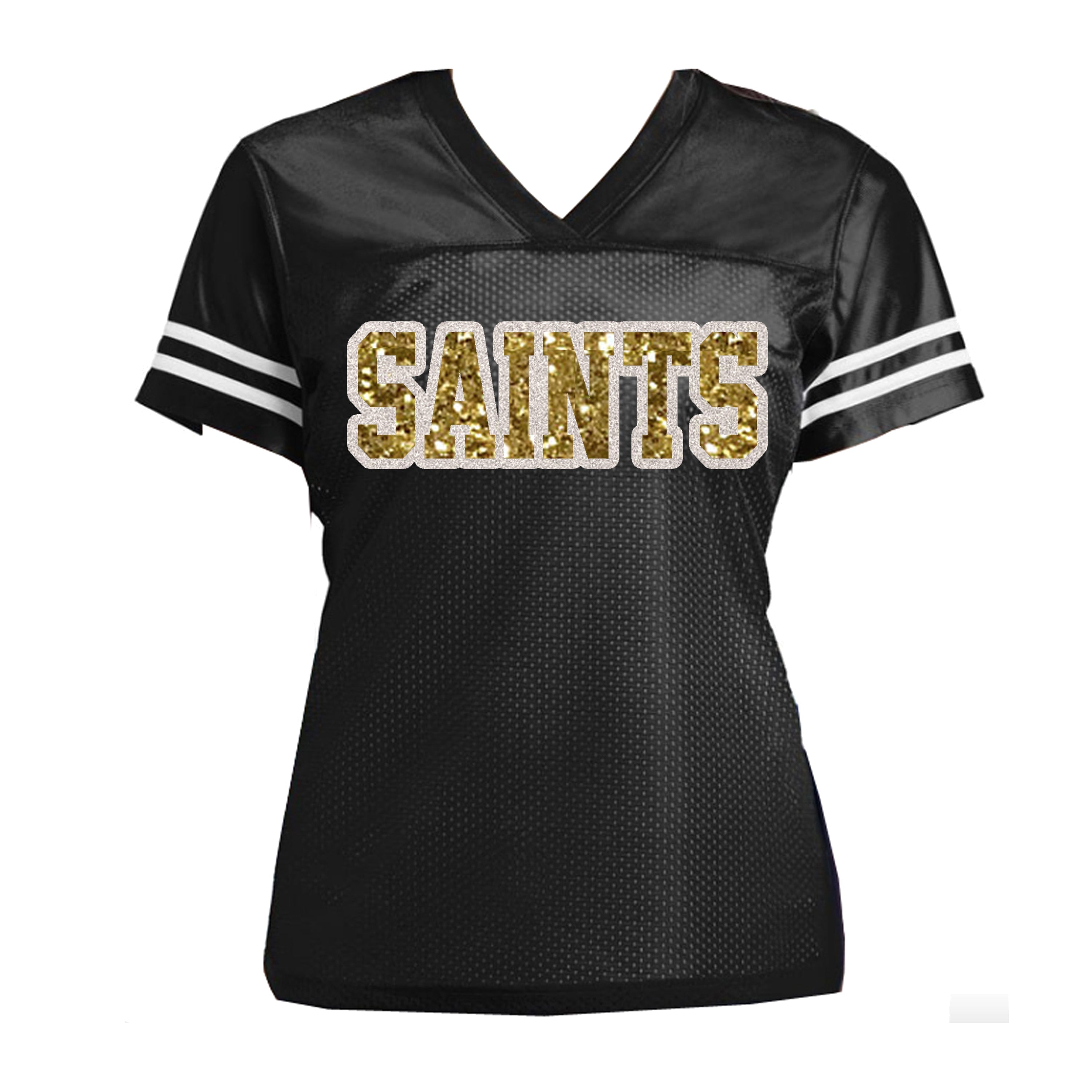 women's saints jersey with rhinestones
